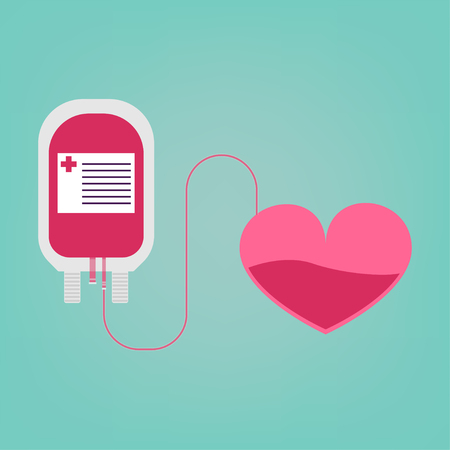 World blood donor day. Blood donation day concept. Vector illustrationのイラスト素材