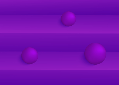 Gradient geometric background with colorful 3d shapes composition. Vector illustrationのイラスト素材