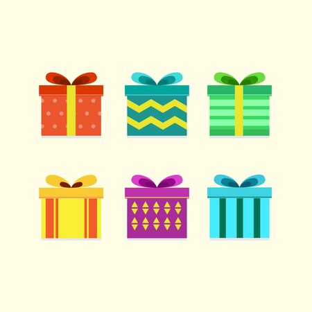 Coloful piece of boxesのイラスト素材