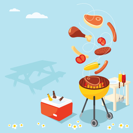 BBQ Partyのイラスト素材
