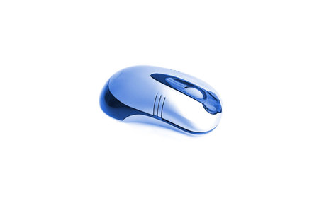A wireless mouse isolated on white 