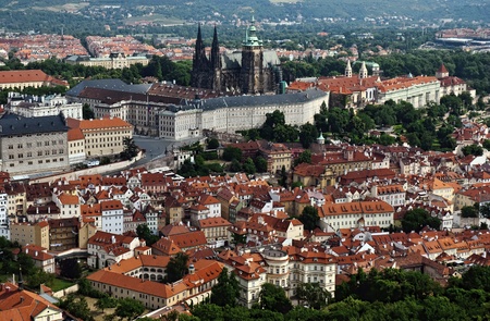 View of the Prague Castle.の写真素材