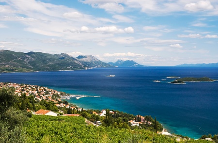 Peninsula Orebic in Croatia by summer holidayの写真素材