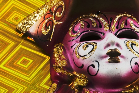 Close up of masquerade carnival maskの写真素材