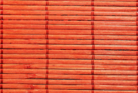 Decorative bamboo plaque striped backgroundの写真素材