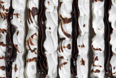Background of sweet chocolade dessert