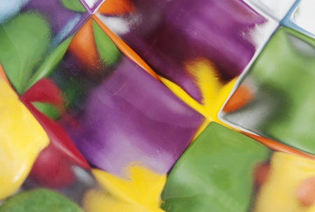 Macro photo of stained glass background.の写真素材