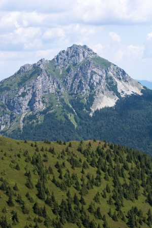 Big Rozsutec peak (Velky Rozsutec) in Mala Fatra mountain, Slovak republic.の写真素材