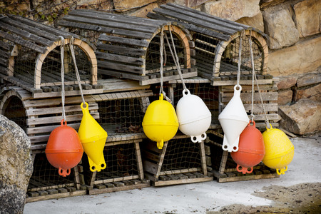 Floats and cages in the zoo.の写真素材