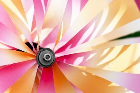 Detail of the colorful pinwheel.の写真素材