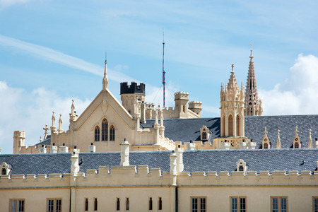 Lednice castle, Moravia, Czech republic. In 1996 it was inscribed on the UNESCO World Heritage List.のeditorial素材