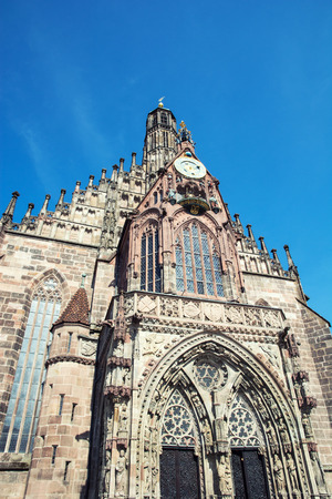 Frauenkirche in Nuremberg, Germany. Cultural heritage.の写真素材
