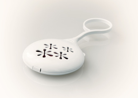 Air refresher for clothes with reflection on a white background.の写真素材