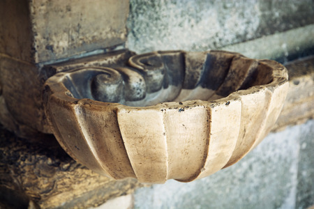 Holy water font. Religious symbol.の写真素材