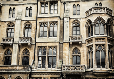 Closeup photo of Westminster palace, London, Great Britain. Architectural scene.のeditorial素材