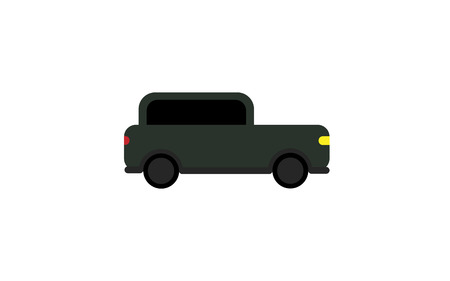 Side view of retro car. Vehicle illustration. Transportation theme.のイラスト素材