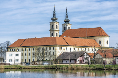 Basilica minor in Sastin-Straze, Slovak republic. Religious architecture. Travel destination. Pilgrim site.の写真素材