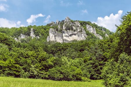 Sulov rocks, Slovak republic. Seasonal natural scene. Hiking theme.の写真素材