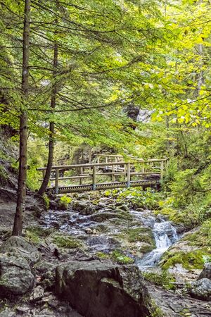 Janosik Holes, Little Fatra, Slovak republic. Hiking theme. Seasonal natural scene.の写真素材