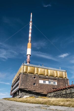 TV transmitter, Kralova Hola peak, Low Tatras, Slovak republic. Travel destination.の写真素材
