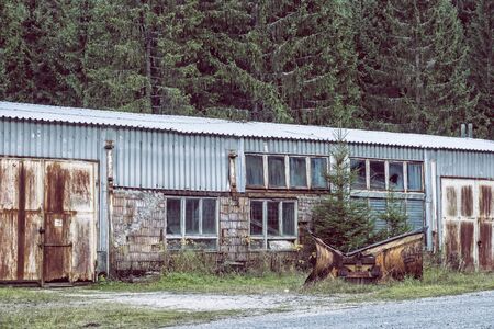 Dubravske bane area, Low Tatras, Slovak republic. Urban exploration.の写真素材