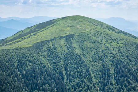 Stoh peak from Big Rozsutec, Little Fatra, Slovak republic. Hiking theme. Seasonal natural scene.の写真素材