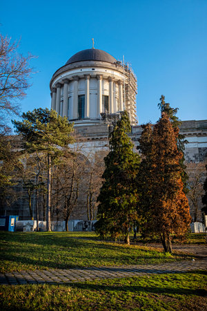 Esztergom Basilica, Hungary. Place of worship. Religious architecture.の写真素材