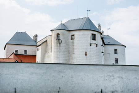 Famous Lupca castle in Slovak republic. Travel destination. Cultural heritage. Architectural theme.の写真素材