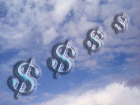 dollar skyの写真素材
