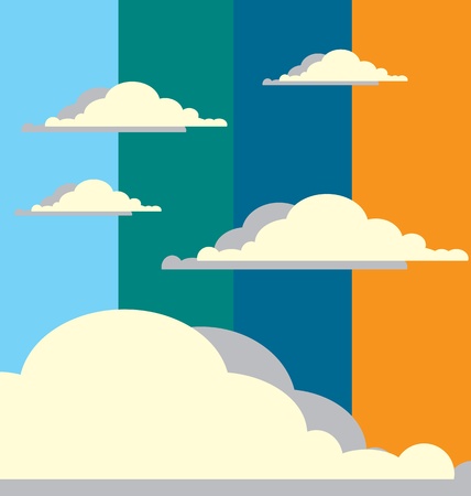 Cloudy Skyのイラスト素材
