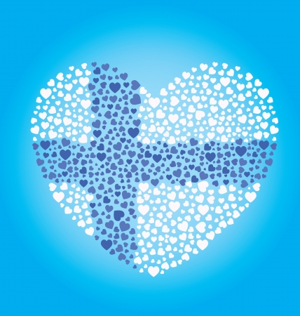 Finland Flag Heartのイラスト素材