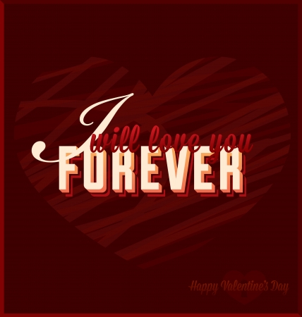 I Will Love You Forever Valentine s Day Cardのイラスト素材