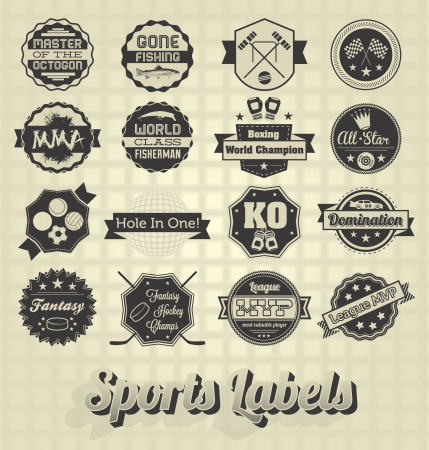 Vector Set: Mixed Sports Symbols and Iconsのイラスト素材