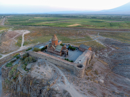 Ancient Monastery Khor Virap in Armeniaの写真素材