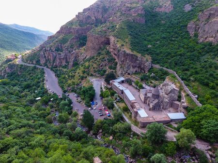Geghard Monastery in the Kotayk province of Armeniaの写真素材