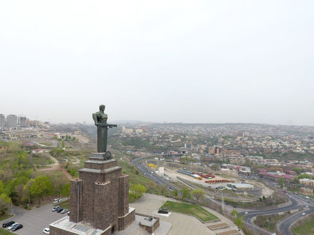 Mother Armenia statue in Victory Park, Yerevan, Armenia