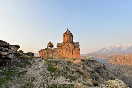 The Hovhannavank Monastery in Ohanavan, Aragatsotn Province, Armenia