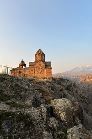 The Hovhannavank Monastery in Ohanavan, Aragatsotn Province, Armenia
