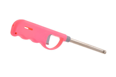 Pink Gas Stove Lighter with Extra Refillの写真素材