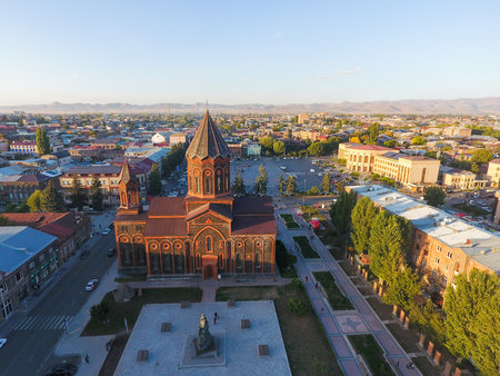 Holy Saviour`s Church in Gyumri City - Shirak, Armenia.の写真素材