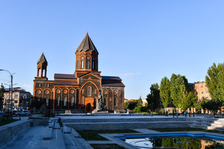 Holy Saviour`s Church in Gyumri City - Shirak, Armenia.の写真素材