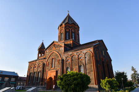 Holy Saviour`s Church in Gyumri City - Shirak, Armenia.の写真素材