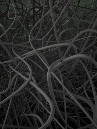 Wave wires abstract の写真素材