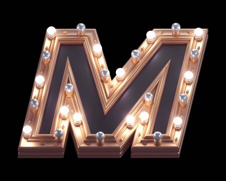 Gold luxury lamp light font.の写真素材