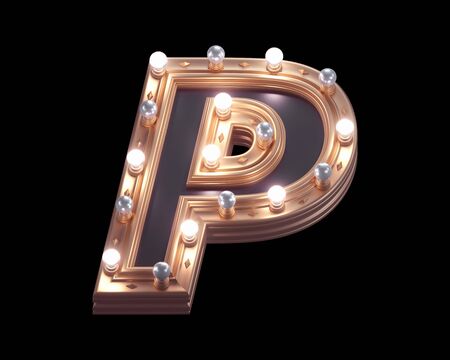 Gold luxury lamp light font.の写真素材