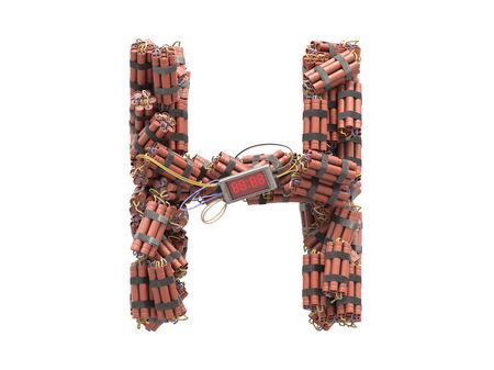 Dynamite with Watch Detonator font.の写真素材