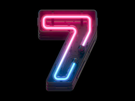 Ultraviolet neon font.の写真素材