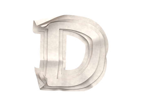Paper cut font.の写真素材