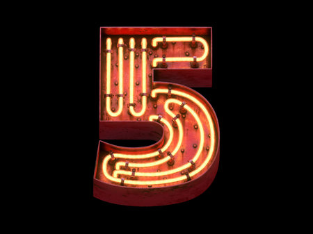 Big city light neon font.