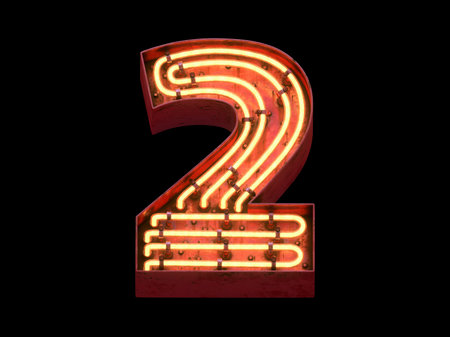 Big city light neon font.